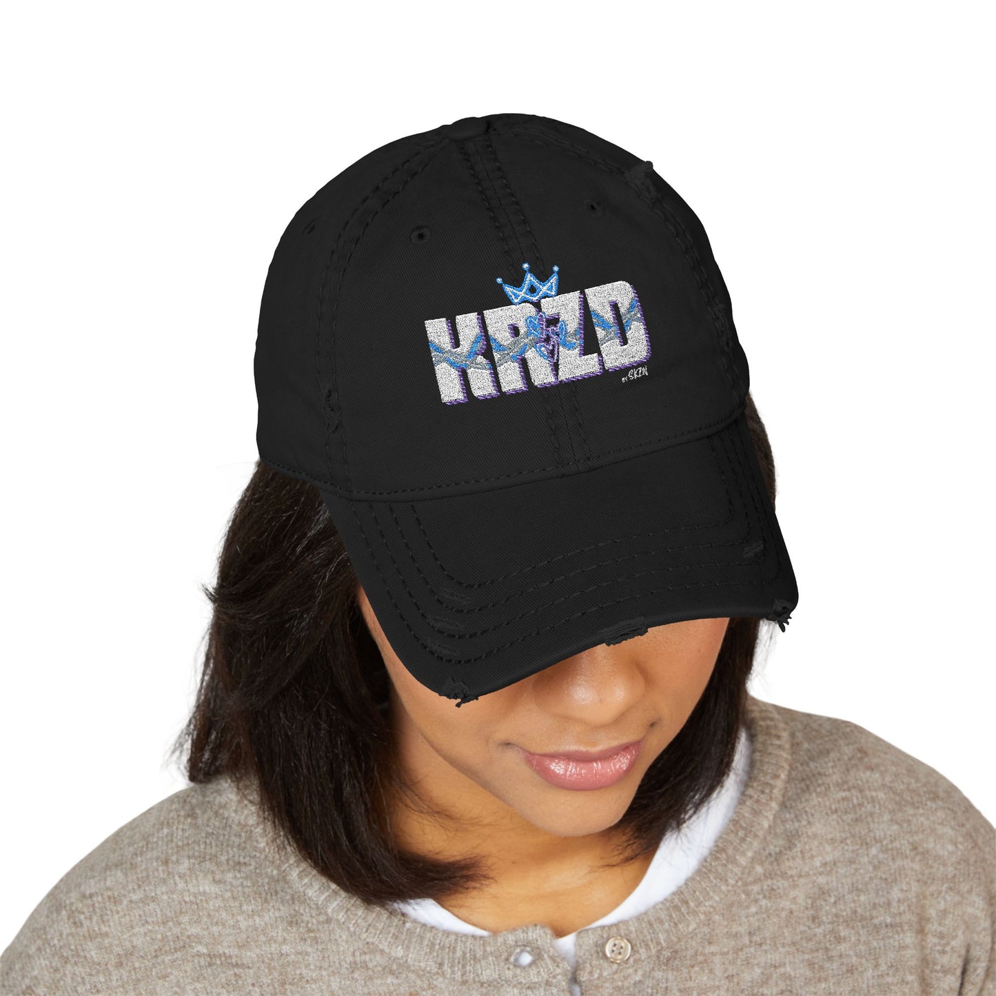 Distressed Dad Hat with Embroidered Design - Casual Style, Everyday Wear, Perfect Gift for Dads, Outdoor Activities, Trendy Fashion