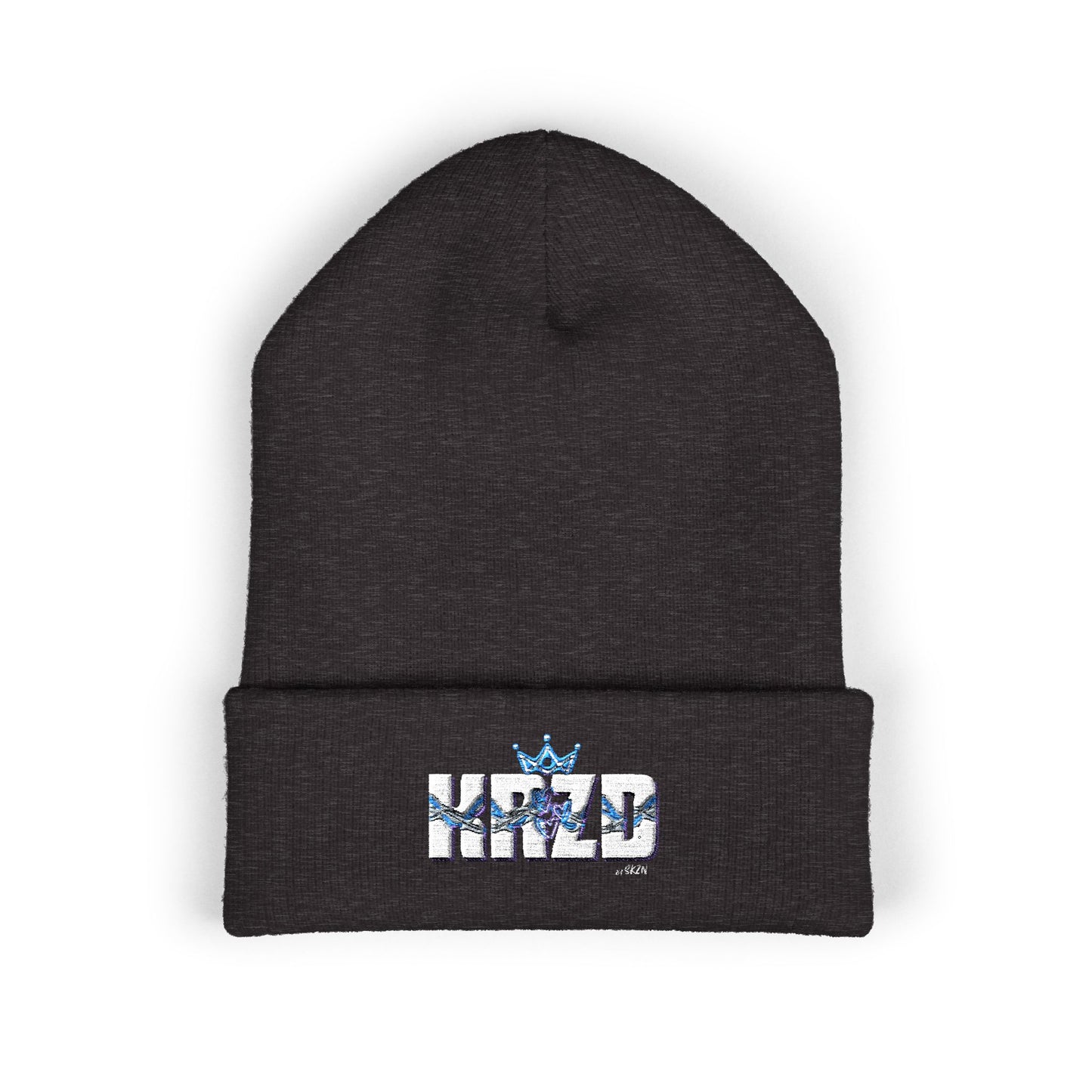 Stylish Embroidered Beanie, Hipster Cuffed Beanie, Winter Warmth Hat, Trendy Streetwear Accessory, Cool Gift for Him/Her