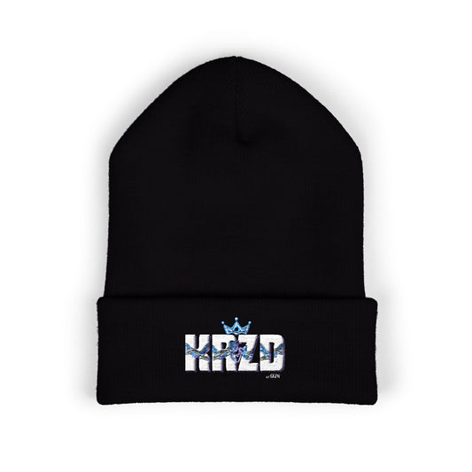 Stylish Embroidered Beanie, Hipster Cuffed Beanie, Winter Warmth Hat, Trendy Streetwear Accessory, Cool Gift for Him/Her