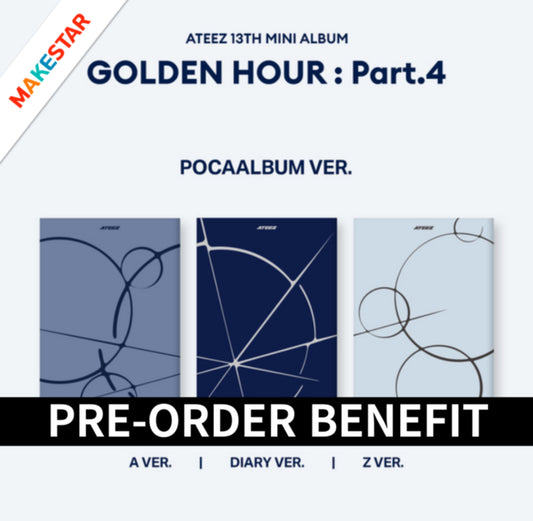 [PRE-ORDER] ATEEZ - 13th Mini Album [GOLDEN HOUR : Part.4] (POCAALBUM Ver.)