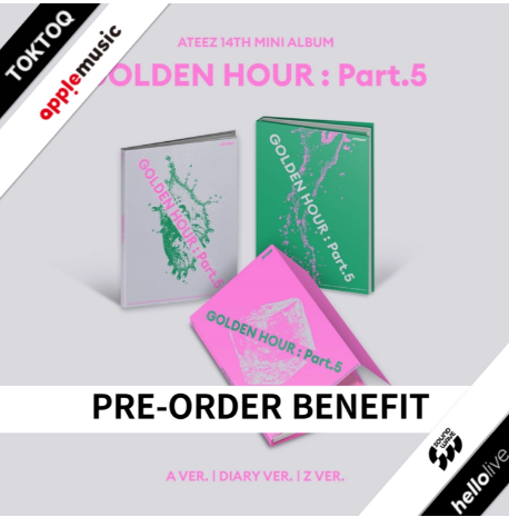 [PRE-ORDER] (POB) ATEEZ - 14th Mini Album [GOLDEN HOUR : Part.5]